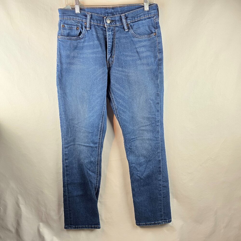 Levi's 541 Jeans Mens 30x32 Blue Denim Athletic Taper Stretch Dark Wash Casual